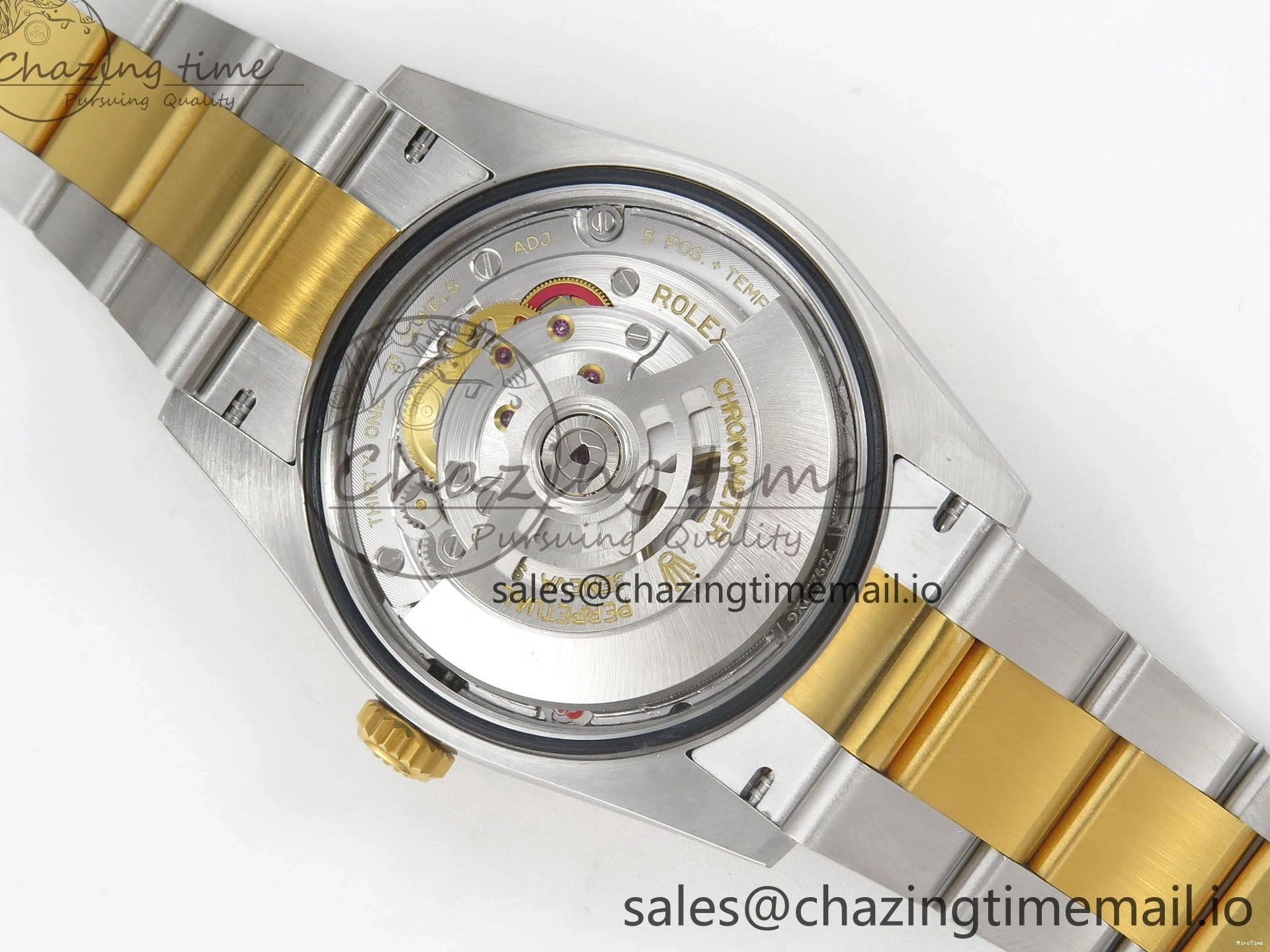 MiroTime 0327 SunProtective DateJust 36 SS YG ARF 1:1 Best Edition 904L Steel YG Leaf Diamonds Dial on Oyster Bracelet SH 87